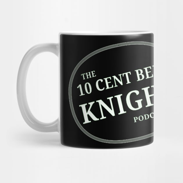 white logo by 10 Cent Beer Knight Podcast 